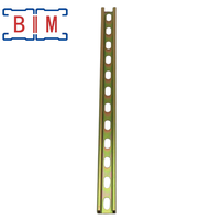 Profilé en U rainuré 12 ga, 1-5/8"x13/16", revêtu de couleur, pour système de support structurel