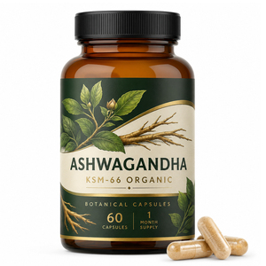 Capsules d'Ashwagandha de Haute Qualité et Haute Efficacité 6000mg pour une Nuit Paisible, Supplément Premium Sunwind Ksm-66 pour Femmes Enceintes - Product Image 1