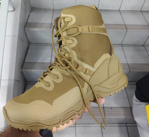 Definite Outdoor Sports Tactical <b>Boots</b> TSB4 Khaki Waterproof Outdoor <b>Hiking</b> Shoes All Seasons Lightweight Canvas Upper Made - Product Image 4