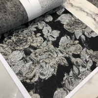 Tissu jacquard teint en fil 100% polyester - Aspect haut de gamme, parfait pour toutes les pièces de la maison