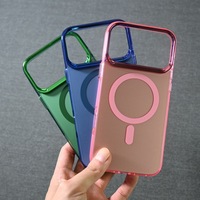 Coque de téléphone magnétique anti-traces de doigts par électroplaqué pour iPhone 18 17 16 15 14 Pro Max, antichoc avec boîte d'emballage