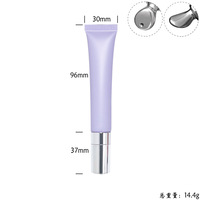 Tube Souple Violet de 20ml Étiquette Privée pour Gloss, Lotion et Crème Contour des Yeux, Emballage Vide
