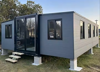 Maison Modulaire Préfabriquée de Haute Qualité, Conteneur Extensible 20/30/40 pieds, Logement Annexe, Maison Conteneur, Structure en Acier, Hôtel, Bureau