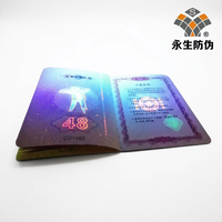 Papier à filigrane de sécurité A4, impression UV invisible, conception personnalisée, estampage à chaud, certificat holographique
