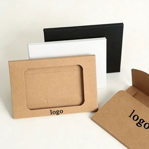 Factory Direct Customizable Free Design Recycled Kraft <b>Paper</b> Window Box Minimalist Ideal for Handmade Craft Packaging - Product Image 2