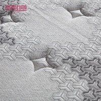 Matelas hybride en tissu tricoté de qualité supérieure LOONGFUNG, mousse à mémoire de forme en gel, ressorts ensachés 5 zones, matelas en boîte pour la maison et l'hôtel OEM/ODM