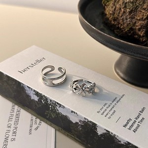 Sweet Flower <b>Ring</b> For Women S925 Silver <b>Open</b> Index Finger <b>Ring</b> Everyday Wear Jewelry - Product Image 3