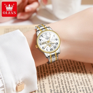 OLEVS 2891 Ventas calientes OEM reloj de pulsera OEM reloj personalizado Dial digital oro inoxidable lujo mujer deportes reloj de cuarzo - Product Image 3