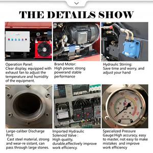 Bomba de Concreto HBT80C: Presión de 30Mpa, Tubería de 100/125mm, <span class=keywords><strong>Flujo</strong></span> de 30-40m³/h, Agregados ≤50mm, Motor Refrigerado por Aire para Obras de Construcción - Product Image 3
