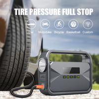 Démarreur de voiture portable 4-en-1 IBD 12V avec batterie au lithium, lampe torche LED et compresseur d'air pour voiture/moto/camion