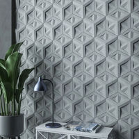Autocollant mural hexagonal en béton style minimaliste, relief géométrique 3D, carrelage adhésif pour salon, hôtel, décoration personnalisée