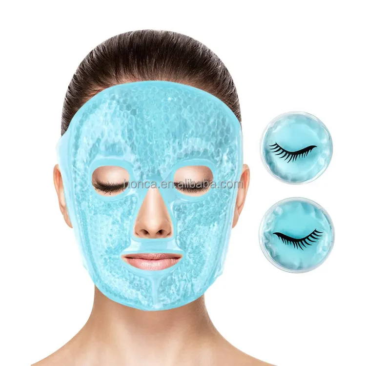 Nieuw Product Ijspak Verminderen Gezicht Puff Donkere Kringen Gel Kralen Hot Heat Comprime Pack Cooling Face Eye Mask