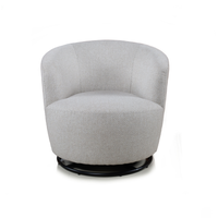 Fauteuil pivotant en tissu, fauteuil rond, canapé individuel pour salon, chambre à coucher, décoration intérieure