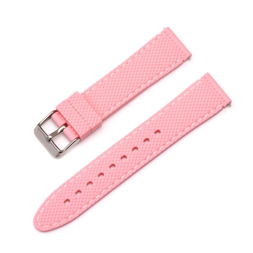20mm 22mm 24mm Waterproof Unisex Multi Color Silicone Watch Band Soft Replace Rubber Watch Strap with Quick Release Springbar