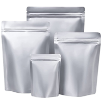 50 sacs Mylar, 50 absorbeurs d'oxygène 500cc 9.5 Mil d'épaisseur 1 Gallon sac Mylar à fermeture éclair pour le stockage des aliments
