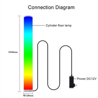 Напольная лампа DIY RGB с изменением цвета, 10 Вт, для гостиной, суперяркая, с пультом ДУ и сенсорным управлением, для чтения
