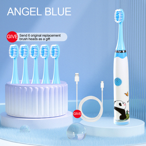 <b>Tooth</b> <b>Brush</b> Kids Electric Toothbrushes DuPont 6pcs Soft <b>Brush</b> <b>Heads</b> Type-C Electric Children Cartoon Sonic Toothbrush 4 Modes - Product Image 4