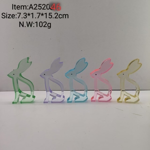 สินค้ามาใหม่ กล่องอะคริลิค 3 มิติ ลายกระต่ายอีสเตอร์ LED สำหรับตกแต่งบ้าน สวยงาม - Product Image 2