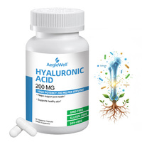 Capsules d'acide hyaluronique Aeglewell en marque propre, complément alimentaire, capsules d'acide hyaluronique, complément pour la santé de la peau