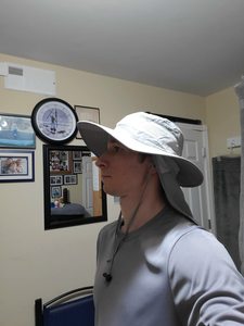 Cappello da Sole da Uomo per Esterni con Ampia Tesa e Protezione per il Collo, <span class=keywords><strong>Design</strong></span> Stile Safari, Ideale per Sci, Feste, Ciclismo, Uso Quotidiano e Pesca - Product Image 4