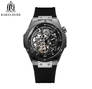 นาฬิกาอัตโนมัติ <span class=keywords><strong>RAKSA</strong></span> DUKE 8661 รุ่นคลาสสิกสำหรับผู้ชาย ดีไซน์เรียบง่าย สไตล์ธุรกิจและลำลอง สายซิลิโคน กันน้ำ นาฬิกาจักรกล OEM ODM - Product Image 1