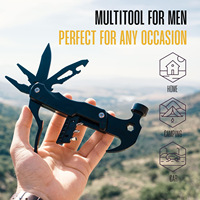 Marteau multi-outils pliable, multi-outil de survie en plein air en acier inoxydable avec pinces, couteau, tournevis