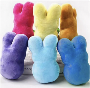 Petite taille Super douce peluche lapin américain poupée couette PP coton lavé transfrontalier Lil Peep guimauve pâques chien jouet boîte - Product Image 6