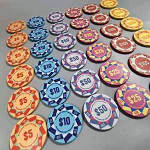 Jetons <span class=keywords><strong>de</strong></span> <span class=keywords><strong>poker</strong></span> professionnels en céramique <span class=keywords><strong>de</strong></span> 39 mm, qualité casino, impression couleur intégrale, design personnalisé pour le Texas Hold'em - Product Image 3