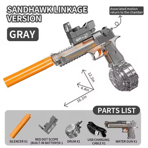 Powerful Automatic Water Ball Guns LED Lights <b>Kids</b> Summer Outdoor Party Gifts Electric Pistol Plastic Electric <b>Bubbles</b> - Product Image 1