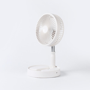 Mini ventilateur de bureau portable avec alimentation USB, pliable, pour la maison, le bureau, l'école, 3600Mh 7200Mh, moteur DC blanc - Product Image 2