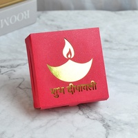 Petite boîte cadeau Diwali Nouvel An pour Hindust Favour Boîtes de bonbons indiens Mithai Joyeux Diwali Boîte de bonbons