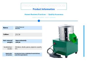 Macchina automatica per la rimozione dei peli di piccoli uccelli quaglia in acciaio inossidabile macchina per la depilazione per il pollo per la zootecnia nuovo motore - Product Image 6