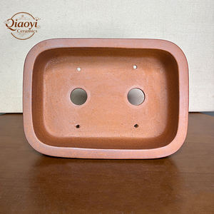 Pots de jardin rétro rectangulaires classiques, pots à arbres, pots à fleurs en céramique Yixing pour bonsaï, pots de jardin créatifs, pots à plantes en grès - Product Image 5