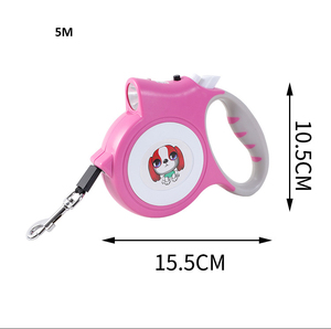 Nouveau Style Rétractable À La Main <span class=keywords><strong>Briquet</strong></span> <span class=keywords><strong>Chien</strong></span> LED Laisse En Gros 5M <span class=keywords><strong>Chien</strong></span> Laisse Avec Lumière - Product Image 4