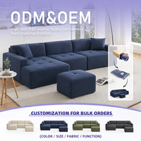 Canapé sans cadre compressé en mousse haute densité, assise souple pour distributeurs de meubles, grossistes, marque privée, exportation
