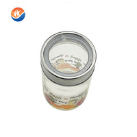 BROTHER Shandong Pot de conservation alimentaire en verre vide, rond, avec logo sérigraphié, couvercle en aluminium avec fenêtre