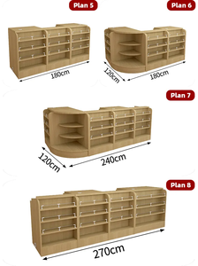 Balcão de madeira, contador de madeira, caixa de controle, pedra de design, materiais de madeira, mercearia, loja, balcador rz, venda imperdível - Product Image 3