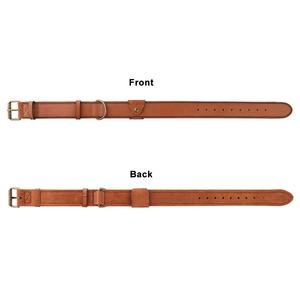 आधुनिक डिजाइन 100% प्राकृतिक चमड़े के एंटी-लॉस एयर टैग धारक पालतू कॉलर भारी शुल्क चौड़ा कोई चोक डॉग कॉलर - Product Image 4