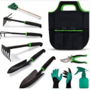Ensemble d'outils de jardin avec pelle, truelle, fourche, sécateur et sac de transport en alliage d'aluminium pour les tâches de plantation et de terrassement en extérieur - Product Image 4