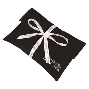 Pochette cadeau portable en velours avec doublure en satin, ruban et logo personnalisé imprimé, pochette anti-poussière en flanelle et velours - Product Image 4