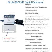 Duplicateur numérique 130PPM Ricoh DD2434C haute vitesse, neuf, pour Ricoh DX2433/2432C DX2430, machine d'impression Duplo, zone d'impression B4