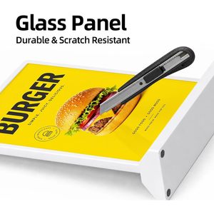 A4 LED desktop lightbox acrylic frame vertical billboard USB charging restaurant <b>sign</b> display board luminous <b>sign</b> customizable - Product Image 5