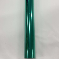 Autocollants de style de voiture en vinyle vert chromé avec technologie de dégagement d'air, nouveau miroir brillant PET, 45cm X 150cm