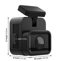 VIEVGUARB VS103B Dash Cam 1080P WiFi Penglihatan Malam Kontrol Aplikasi Sudut Lebar WDR Mini