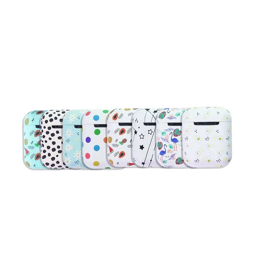 Luxus Trendy Custom Pattern Obst Blume Wasser Druck Aufkleber PC Kopfhörer abdeckung für Apple Airpods 1 2 Pro Lade koffer