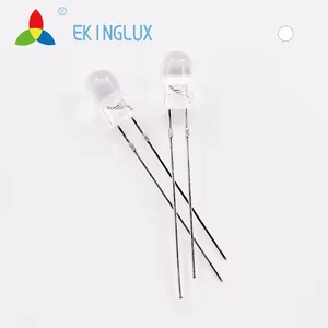 Ekinglux led 5mm haute intensité lentille claire blanc led prix 5mm led technique 5mm led 3 volts lumières led 5mm