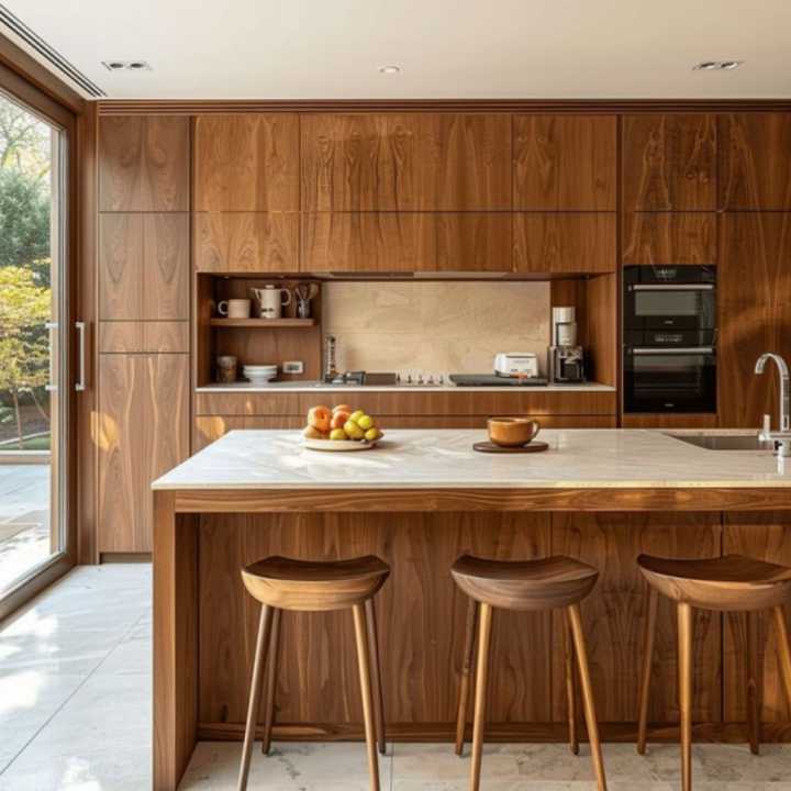 CBMmart Modern Design Melamine Laminated Finish Wood Grain and Lacquer ...
