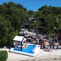 Barres de piscine gonflables les plus populaires Barre gonflable commerciale en PVC Barre de piscine gonflable de nouvelle conception pour la fête