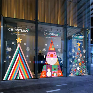 2026 décoration <span class=keywords><strong>de</strong></span> noël autocollants verre fenêtre autocollants mise en page grande fenêtre arbre <span class=keywords><strong>de</strong></span> noël statique porte autocollants grilles <span class=keywords><strong>de</strong></span> fenêtre - Product Image 3
