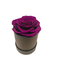 Roses éternelles naturelles, longue durée de vie, immortelles, éternelles, faites à la main, écologiques, en boîte cadeau